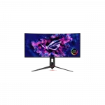 Монітор Asus 34" ROG Swift OLED PG34WCDN 2xHDMI, DP, USB-C, 3xUSB, Audio, QD-OLED, 3440x1440, 21:9, 360Hz, 0.03ms, DCI-P3 99%, CURVED, G-SYNC, FreeSync, HAS, HDR500