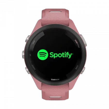 Смарт-годинник Garmin Forerunner 265S з Light Pink корпусом та Light Pink/Powder Grey рожевим силіконовим ремінцем