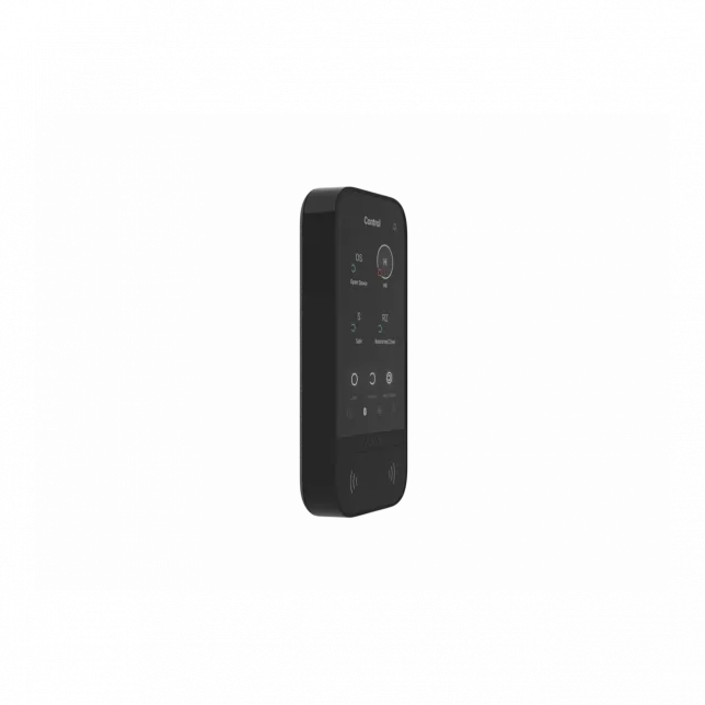 Клавіатура з сенсорним дисплеєм Ajax KeyPad TouchScreen, jeweller, бездротовий, чорний