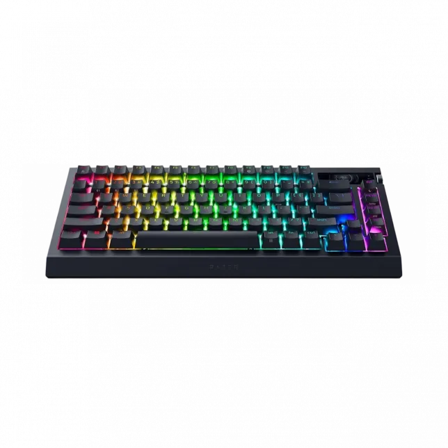 Клавіатура механічна Razer BlackWidow V4 Pro 75%, 81key, Mechanical Switches Gen-3, USB-A/WL/BT, EN, RGB, чорний