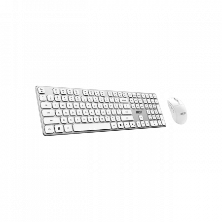 Комплект клавіатура та миша MSI FORGE K210 W COMBO WHITE UA, Wireless