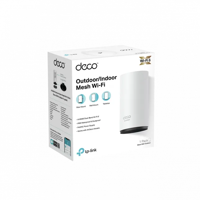 Система WiFi-Mesh TP-LINK Deco X50 AX3000, 2xGE LANWAN, 1мод, зовнішня