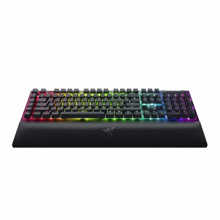Клавіатура механічна Razer BlackWidow V4, 114key, Yellow Switch, USB-A, EN/RU, RGB, чорний