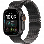 Apple Watch Ultra 4 GPS + LTE 49mm Black Titanium Case with Black Titanium Milanese Loop - Small (MJAU4)