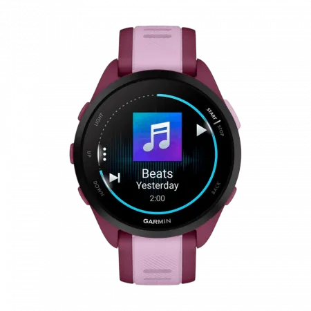 Смарт-годинник Garmin Forerunner 165 Music Berry/Lilac червоно-рожевий