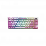 Клавіатура механічна MSI FORGE GK600 TKL W VIOLET UA 83key, mechanical Linear, USB-A, Wireless, Bluetooth, EN/UKR/RU, RGB, фіолетовий