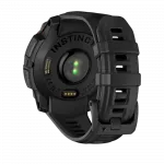 Смарт-годинник Garmin Instinct 3 45 мм, Solar Black чорний з Black чорним силіконовим ремінцем