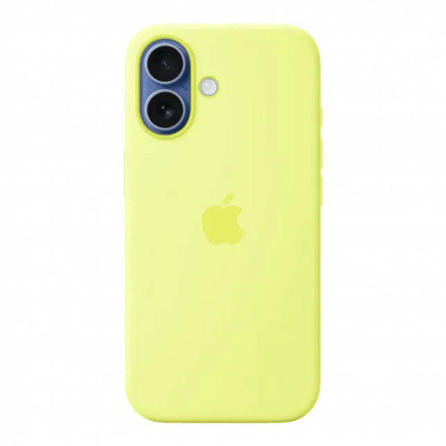 Чохол Apple Silicone Case with Magsafe для iPhone 17 (Neon Yellow)
