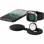 Зарядний пристрій бездротовий Satechi OntheGo 2-in-1 Wireless Charger Black
