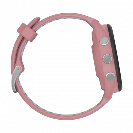 Смарт-годинник Garmin Forerunner 265S з Light Pink корпусом та Light Pink/Powder Grey рожевим силіконовим ремінцем
