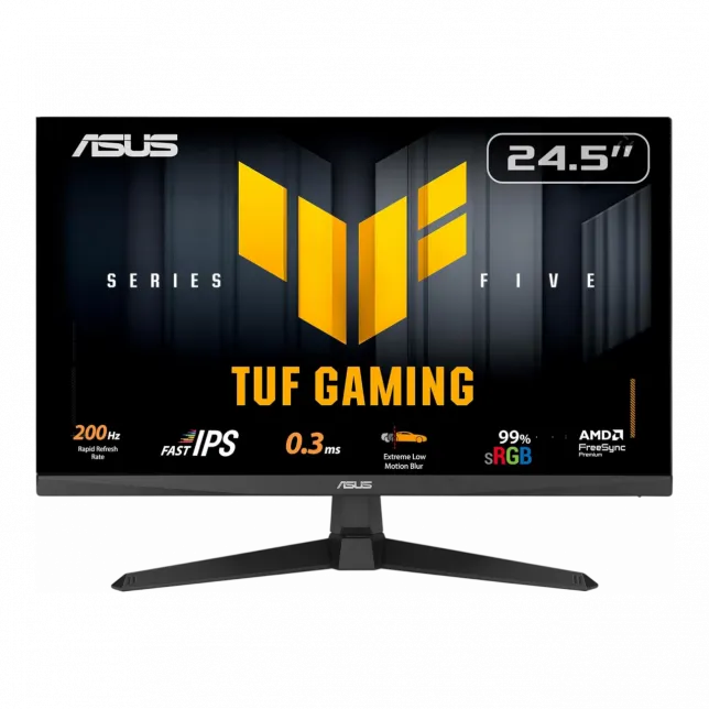 Монітор Asus 24.5" TUF Gaming VG259Q5A 2xHDMI, DP, MM, IPS, 200Hz, 0.3ms, sRGB 99%, G-SYNC, FreeSync