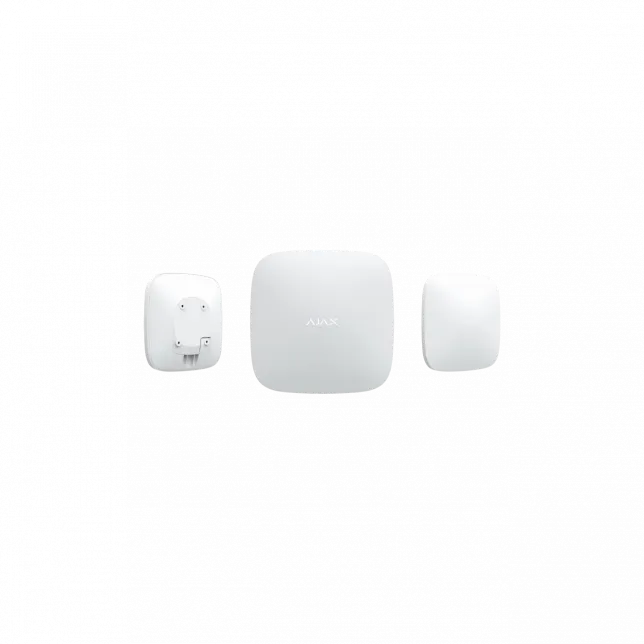 Інтелектуальна охоронна централь Ajax Hub 2 Plus, gsm, ethernet, wi-fi, jeweller, бездротова, білий
