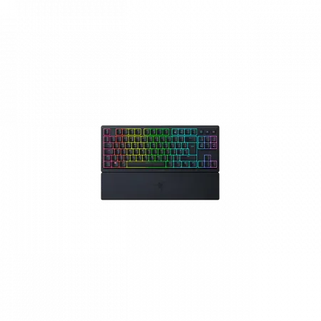 Клавіатура механічна Razer Ornata V3 TKL 84key, Mecha-Membrane Switch, USB-A, EN/UK, RGB, чорний