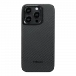 Чохол Pitaka MagEZ Case 4 Twill 600D for iPhone 15 Pro Black/Grey