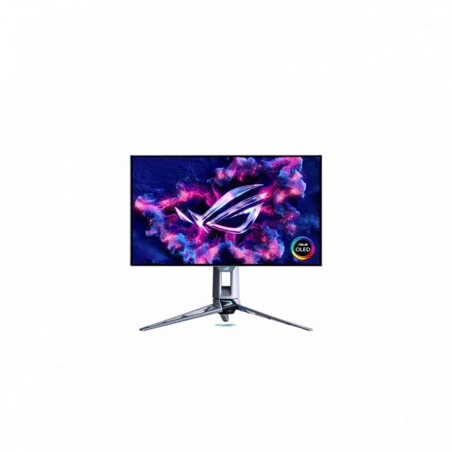 Монітор Asus 26.5" ROG Swift PG27AQWP-W 2xHDMI, DP, 3xUSB, OLED, 2560x1440, 540Hz, 0.02ms, DCI-P3 99.5%, G-SYNC, FreeSync, Pivot, HDR500