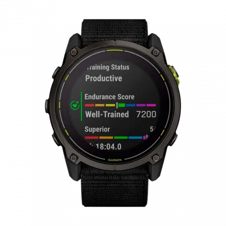 Смарт-годинник Garmin Enduro 3 51 мм з чорним нейлоновим ремінцем UltraFit