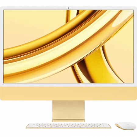 б/у Apple iMac 24 with Retina 4.5K, Apple M3, 512GB, 8 CPU / 10 GPU, 8GB RAM, Yellow (2023)