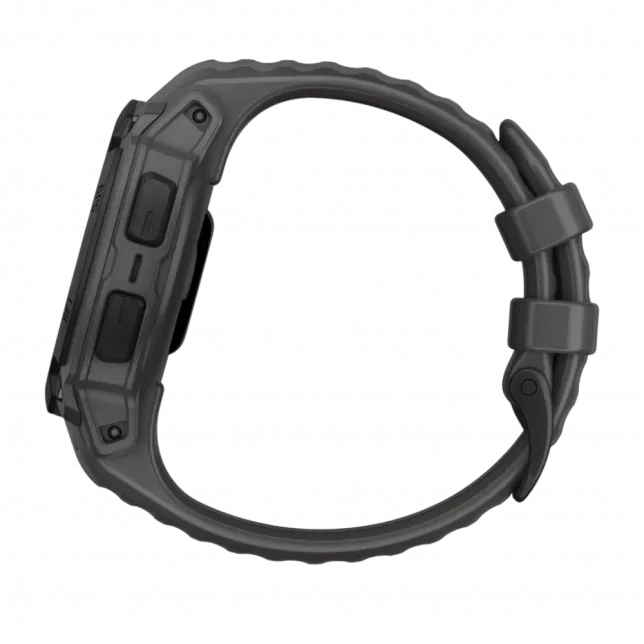 Смарт-годинник Garmin Instinct 3 45 мм, Solar, Tactical Edition Black чорний з чорним силіконовим ремінцем