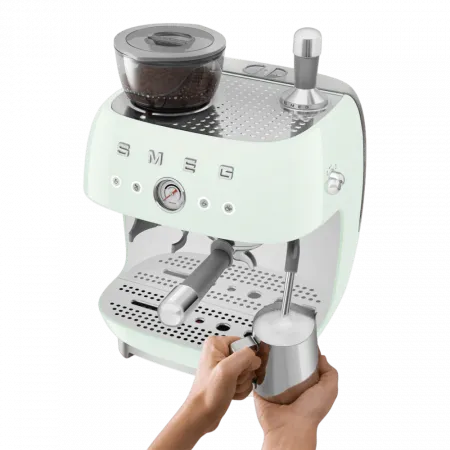 Кавомашина еспресо з кавомолкою Smeg (Green)