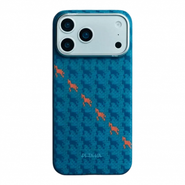 Чохол Pitaka Ultra-Slim Happiness Rides PitaTap для iPhone 17 Pro Indigo