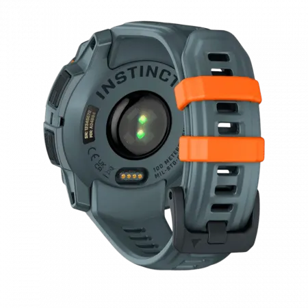 Смарт-годинник Garmin Instinct 3 45 мм, Solar Twilight сірий з Twilight сірим силіконовим ремінцем