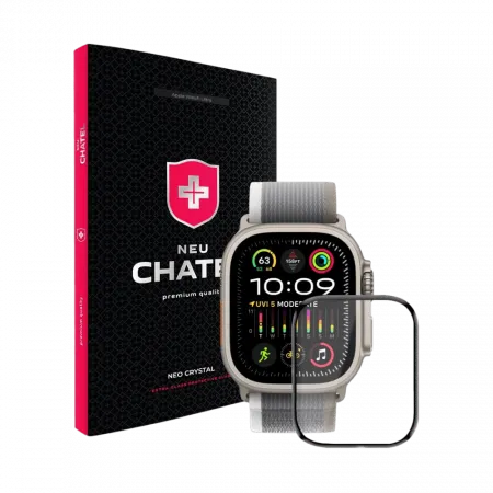 Захисне скло NEU Chatel Corning Gorilla HD Glass Protector for Apple Watch Ultra 49mm Black 