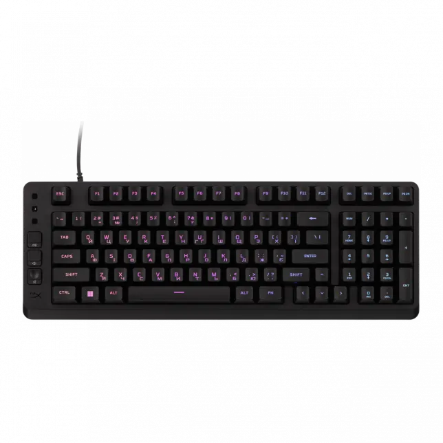 Клавіатура мембранна HyperX Alloy Origins EVE 1800 99key, Red, USB-A, EN/UA, RGB, чорний