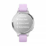 Смарт-годинник Garmin Lily 2 Active Silver з Purple Jasmine бузковим силіконовим ремінцем