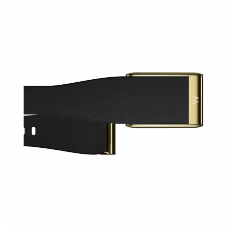 Ремінець Whoop LeatherLuxe Tapered Band для Whoop 5.0 Black with Gold (L/XL)