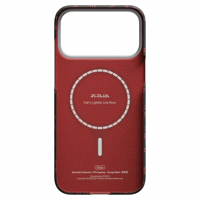 Чохол Pitaka Ultra-Slim Monogram для iPhone 17 Pro Max Black/Orange