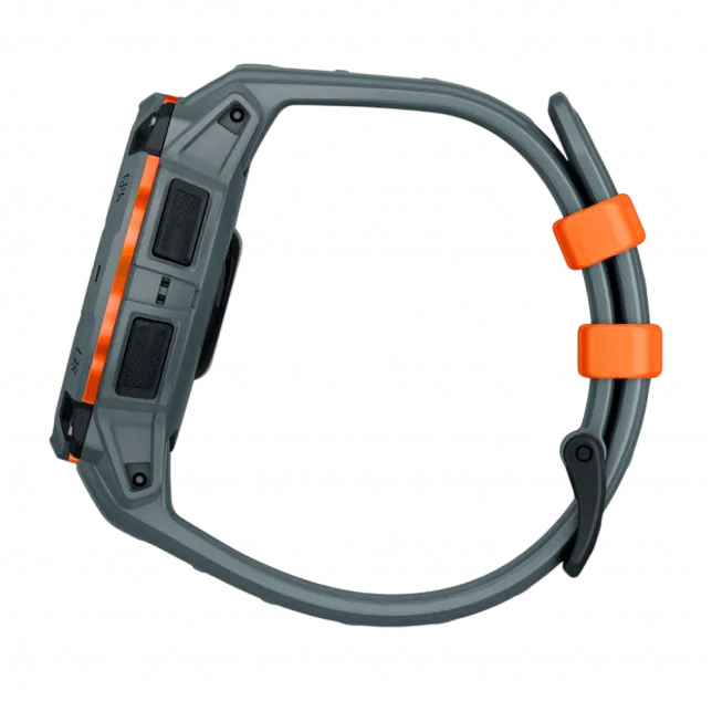 Смарт-годинник Garmin Instinct 3 45 мм, Solar Twilight сірий з Twilight сірим силіконовим ремінцем
