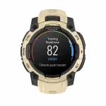 Смарт-годинник Garmin Instinct 3 45 мм, AMOLED Citrine бежевий з Citrine бежевим силіконовим ремінцем