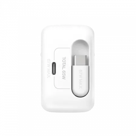 Зарядний пристрій Belkin 67W USB-C PD PPS + вбудований кабель USB-C White
