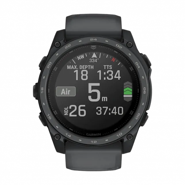 Смарт-годинник Garmin Tactix 8 51 мм AMOLED, Cerakote Coating З балістичним калькулятором Applied Ballistics Ultralight, з покриттям Slate Grey темно-сірий Cerakote