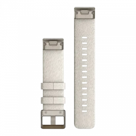 Ремінець QuickFit 20 мм, Cream Heathered бежевий, Soft Gold застібка, нейлоновий