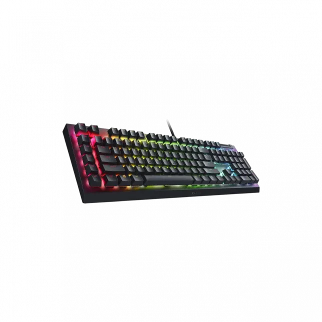 Клавіатура механічна Razer BlackWidow V4 X 110key, Green Switch, USB-A, EN/RU, RGB, чорний