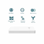 Точка доступу TP-LINK EAP615 WALL AX1800,  1xGE, 3xGE out, PoE