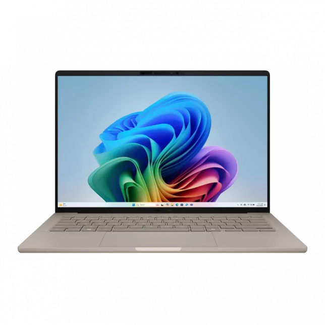 Ноутбук ASUS Zenbook A14 UX3407NA-QD023W 14" WUXGA OLED, Qualcomm X2 Elite Extreme, 32GB, F1TB, UMA, Win11, Бежевий