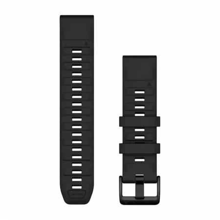 Ремінець QuickFit 22 мм, Black чорний силіконовий