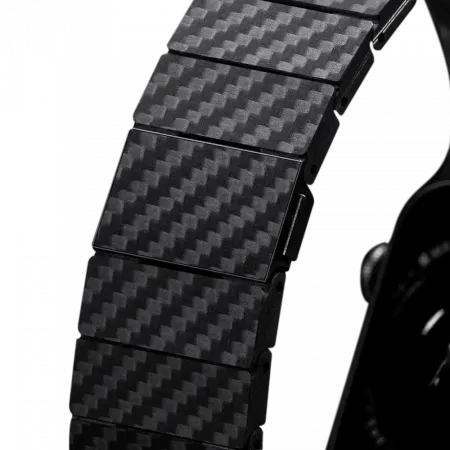 Ремінець PITAKA Carbon Fiber Watch Band Modern for Apple Watch 49/45/44mm, Black/Grey