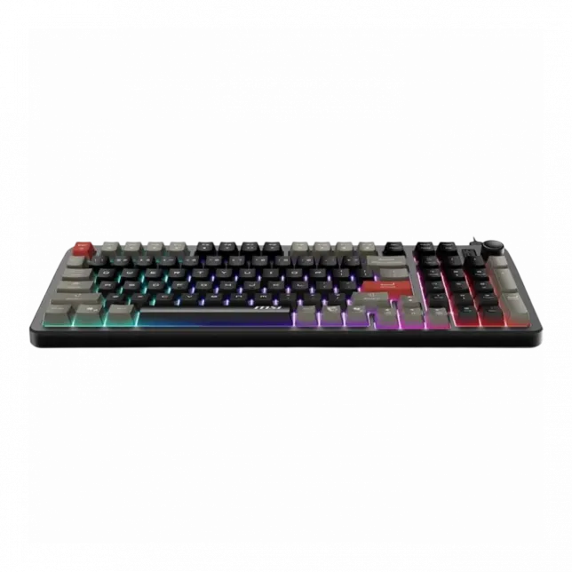 Клавіатура мембранна MSI FORGE GK110 UA 98key, USB-A, EN/UKR/RU, LED, чорний