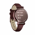 Смарт-годинник Garmin Lily 2 Classic Dark Bronze з Mulberry бордовим шкіряним ремінцем