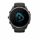 Смарт-годинник Garmin Fenix 9 Pro - inReach, 51мм Carbon Gray DLC Titanium з Black/Pebble Grey чорним/темно-сірим силіконовим ремінцем