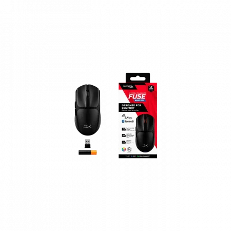 Миша HyperX Pulsefire FUSE, RGB, USB-A/WL/BT, чорний