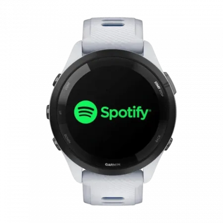 Смарт-годинник Garmin Forerunner 265 з Whitestone корпусом та Whitestone/Tidal Blue білим силіконовим ремінцем