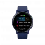 Смарт-годинник Garmin Vivoactive 5 Metallic Navy Aluminium Вezel з темно-синім корпусом Navy та силіконовим ремінцем