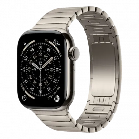 Apple Watch Series 11 GPS, 42mm Natural Titanium Case with Natural Link Bracelet