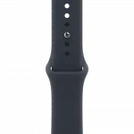 Apple Watch Series 12 GPS + LTE 42mm Natural Titanium Case with Navy Blue Sport Band - M/L (MJGG4)
