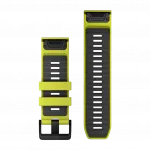 Ремінець QuickFit 26 мм, Amp Yellow/Graphite жовтий силіконовий