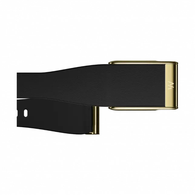 Ремінець Whoop LeatherLuxe Tapered Band для Whoop MG Band Black with Gold (L/XL)